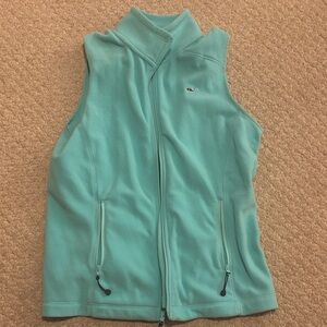 Vineyard Vines Kids Turquoise Fleece Vest